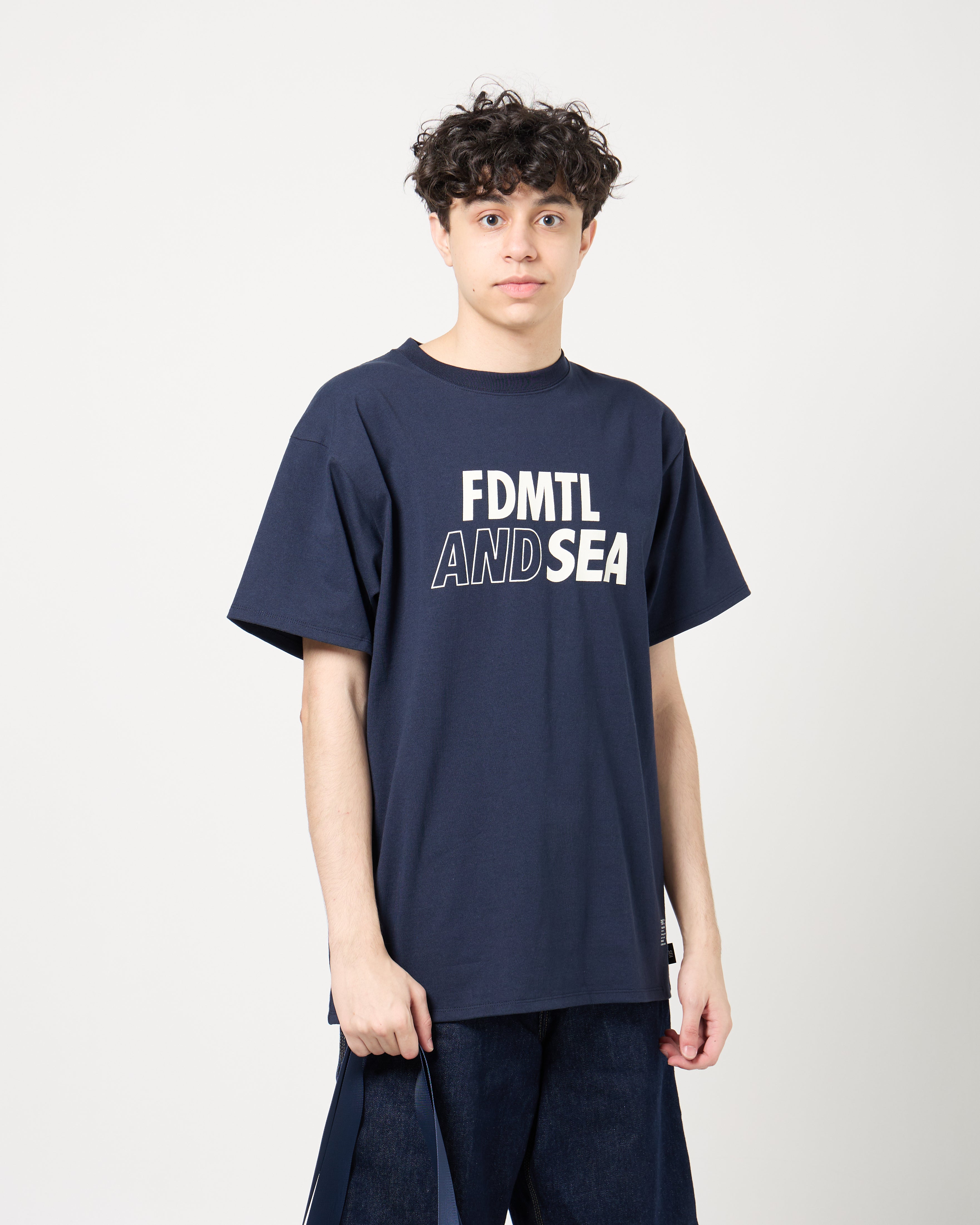 Wind and Sea x FDMTL Logo Tee | Navy