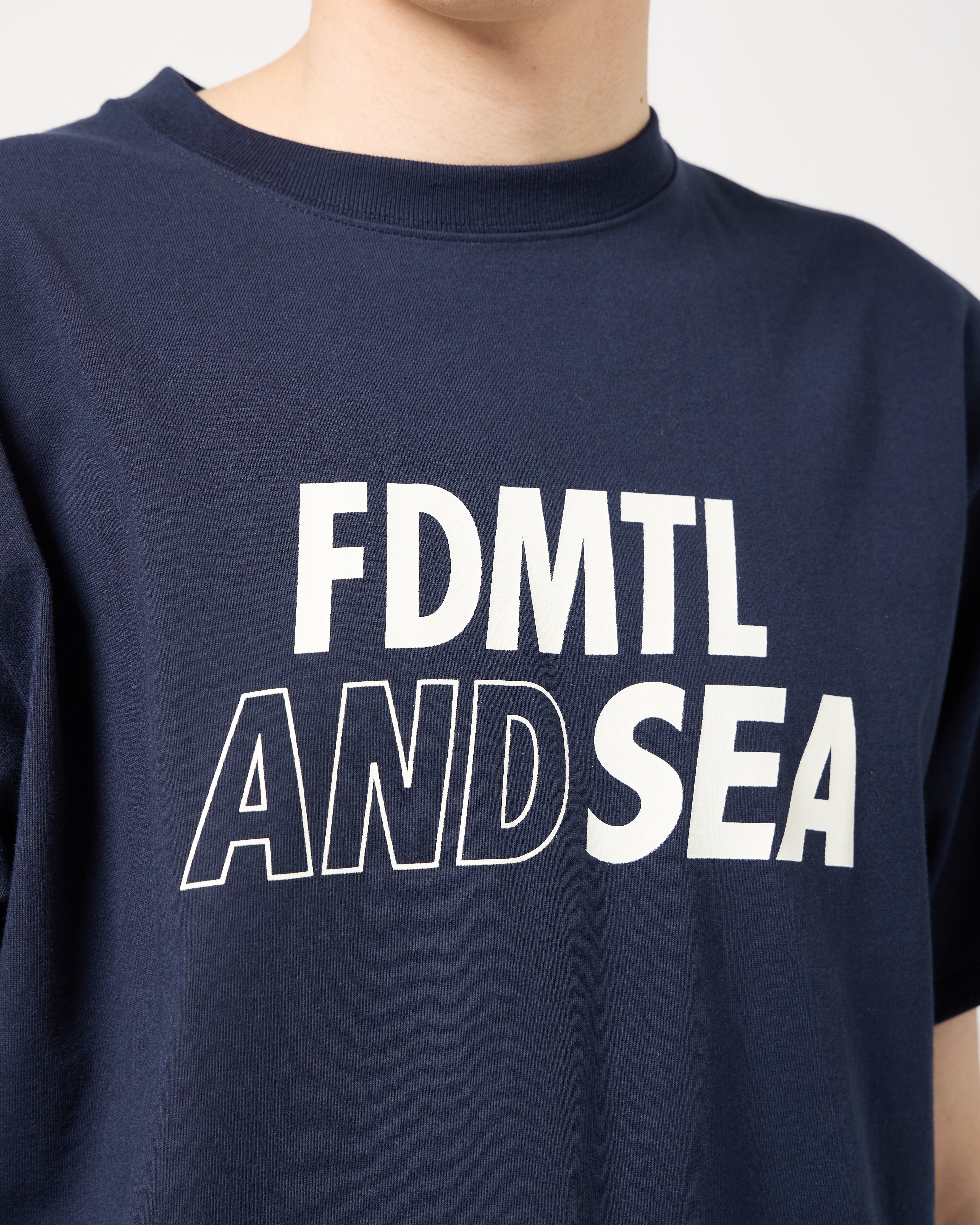 Wind and Sea x FDMTL Logo Tee | Navy
