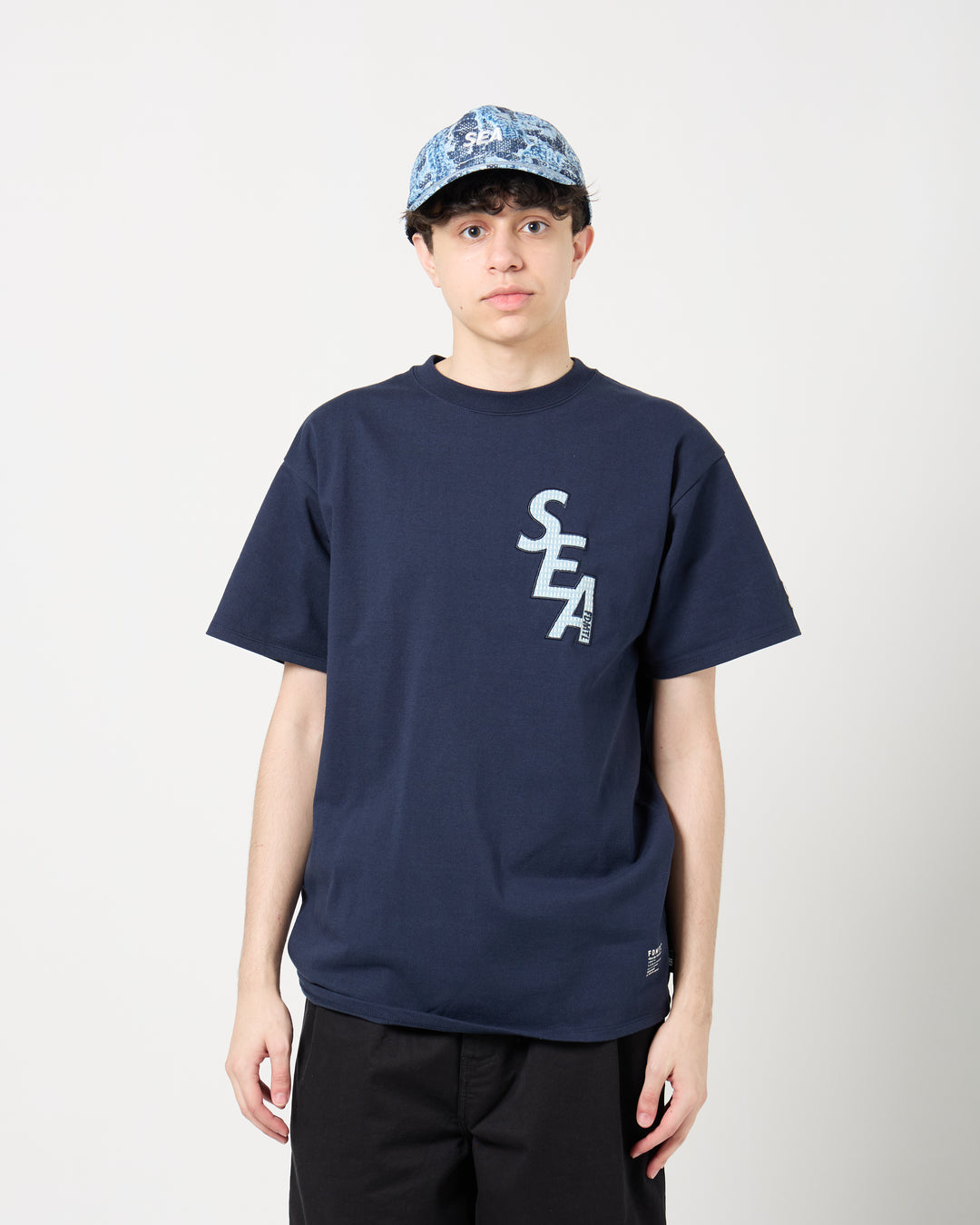 Wind and Sea x FDMTL Patch Tee | Navy