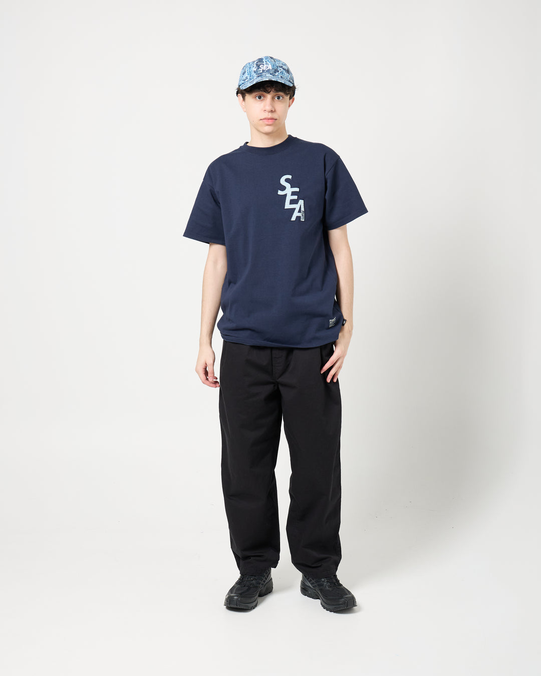 Wind and Sea x FDMTL Patch Tee | Navy