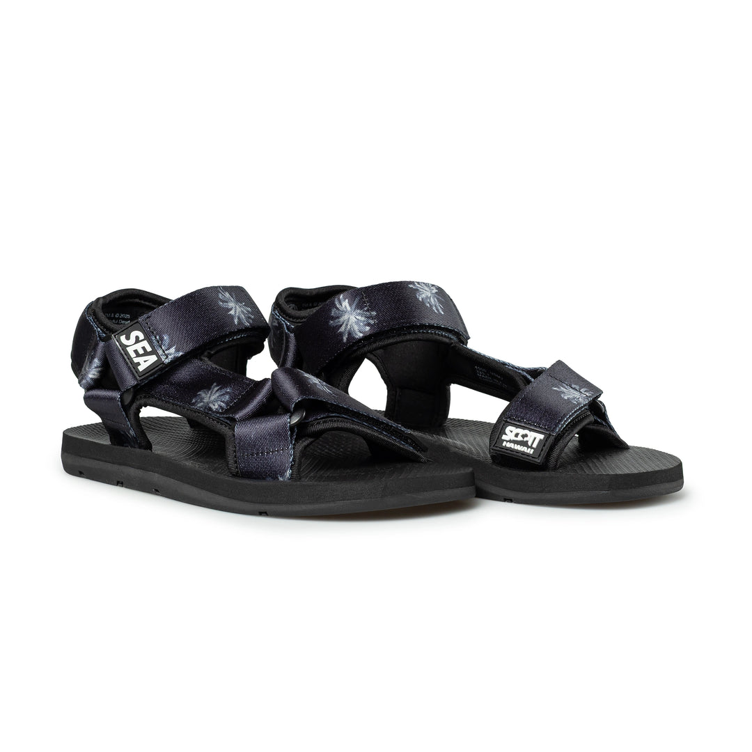 Wind and Sea x Scott Hawaii (Palm Tree) Active Sandal | Black Wind and Sea x Scott Hawaii (Palm Tree) Active Sandal | Black
