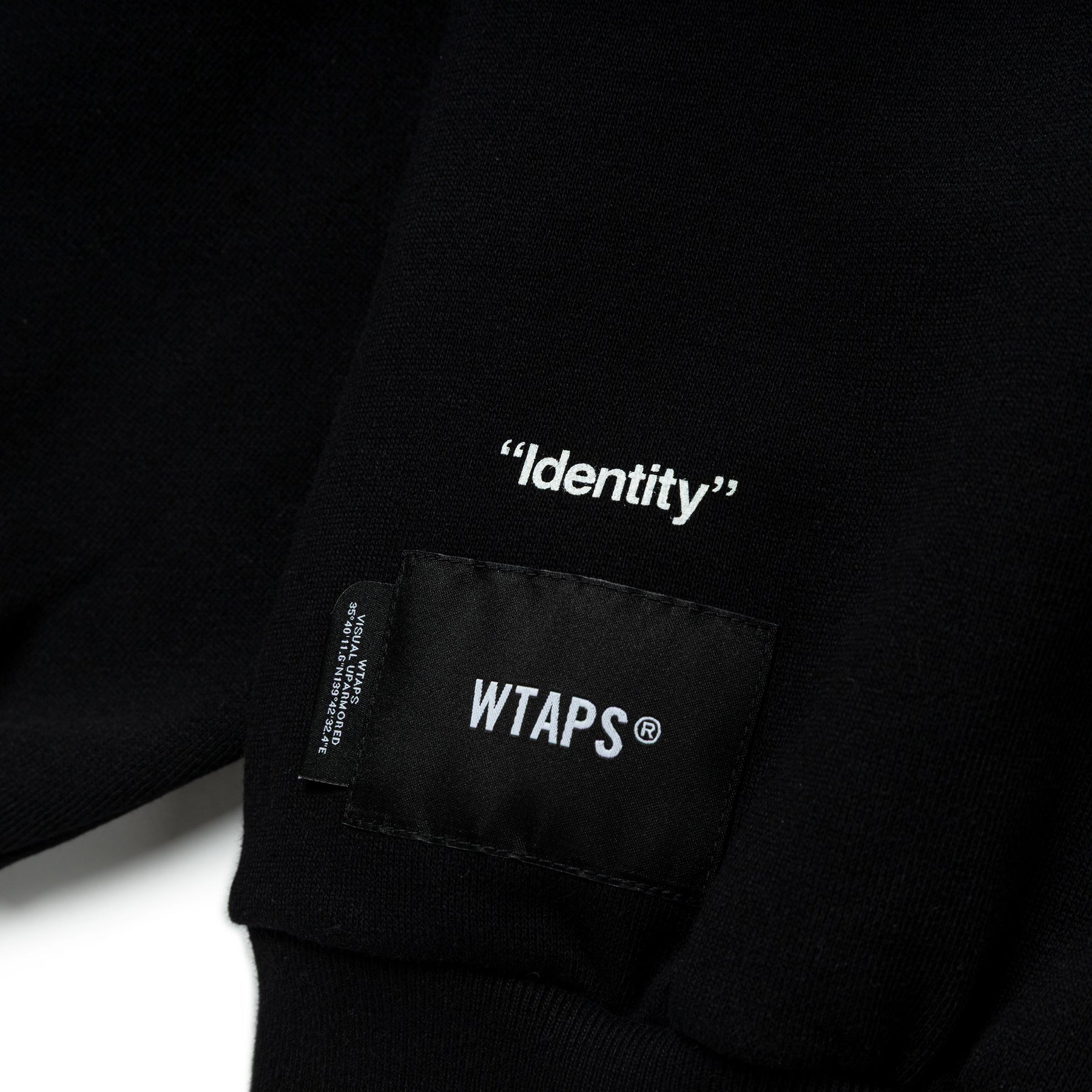 Wtaps Identity / Sweater / Cotton | Black Wtaps Identity / Sweater / Cotton | Black