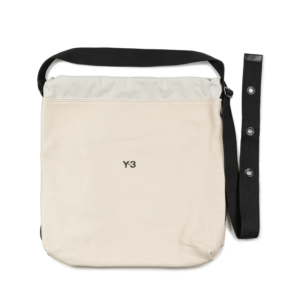 Y-3 Lux Leather Gym Bag | Talc