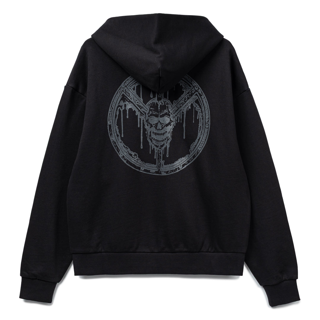 Zip Up L/S  Hood | Black