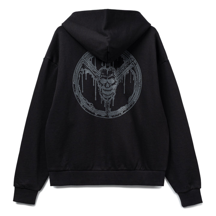 Zip Up L/S  Hood | Black