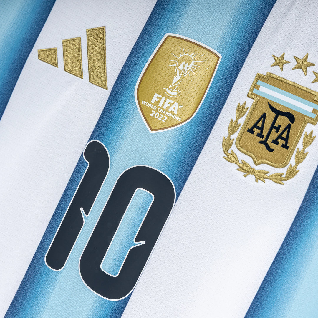 Argentina 26 Messi Home Jersey | White Icey Blue