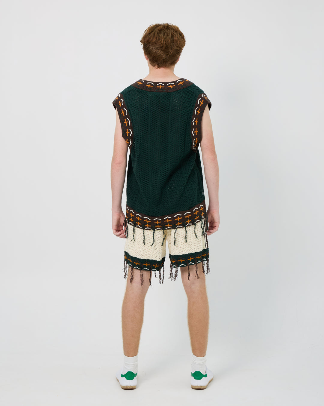 Adidas x CLOT Crochet Shorts by Edison Chen | Cream White