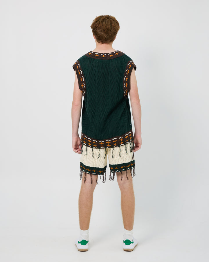 Adidas x CLOT Crochet Shorts by Edison Chen | Cream White