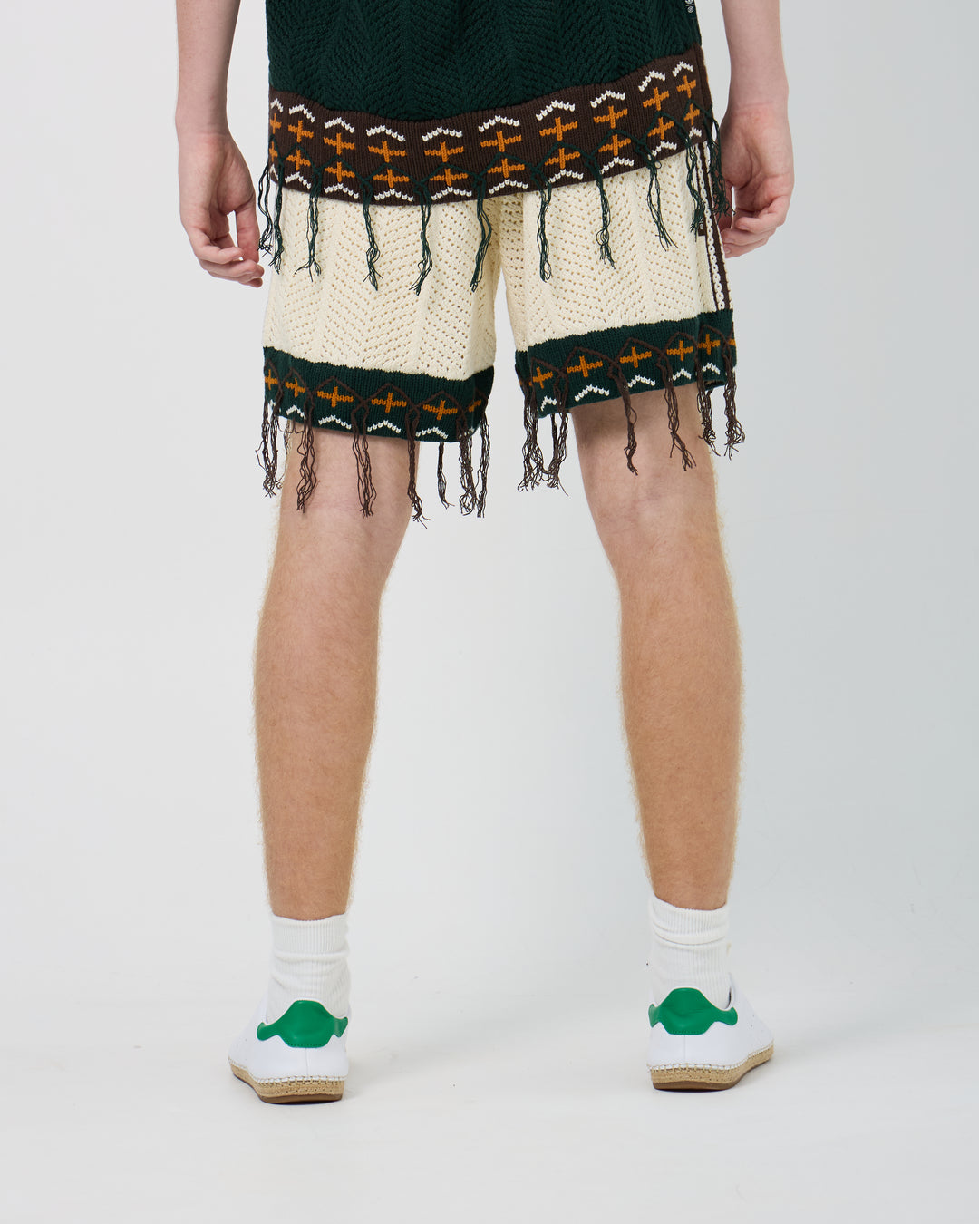 Adidas x CLOT Crochet Shorts by Edison Chen | Cream White