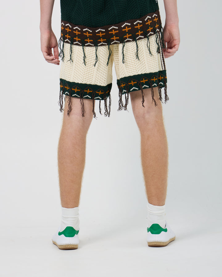 Adidas x CLOT Crochet Shorts by Edison Chen | Cream White
