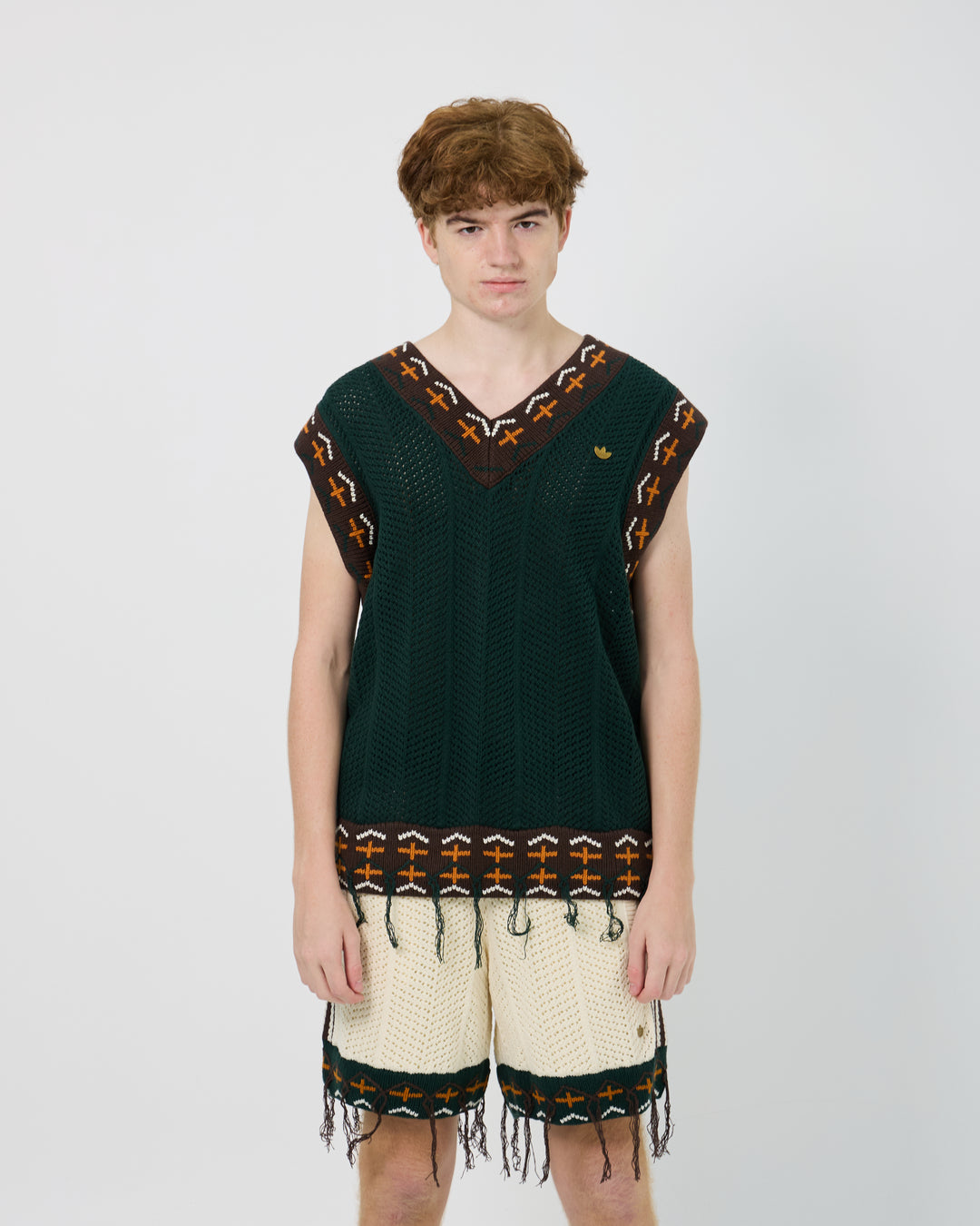 Adidas x CLOT Crochet Vest by Edison Chen | Green Night