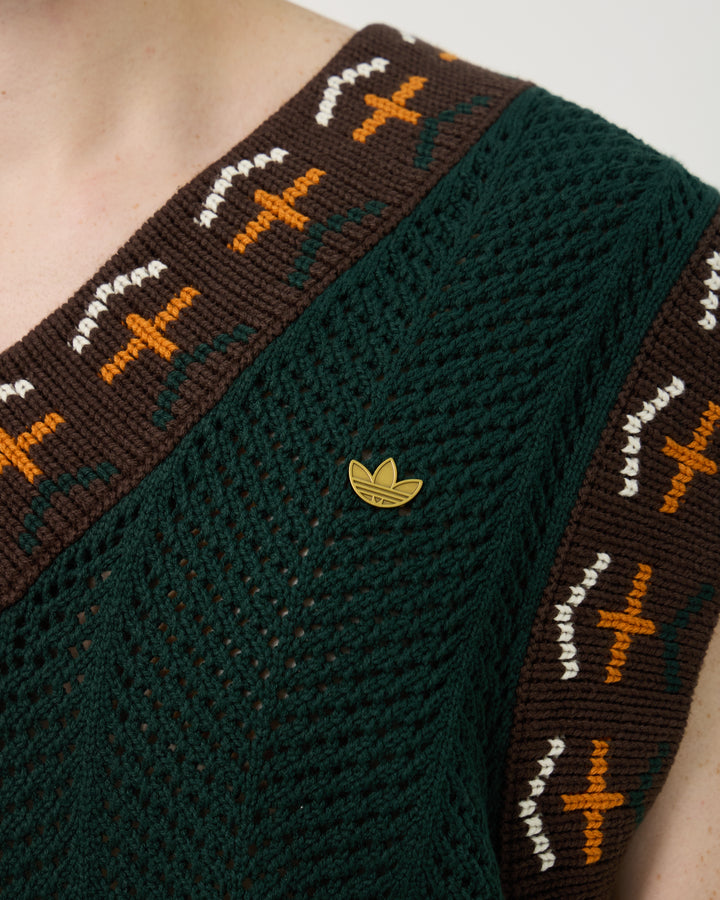 Adidas x CLOT Crochet Vest by Edison Chen | Green Night