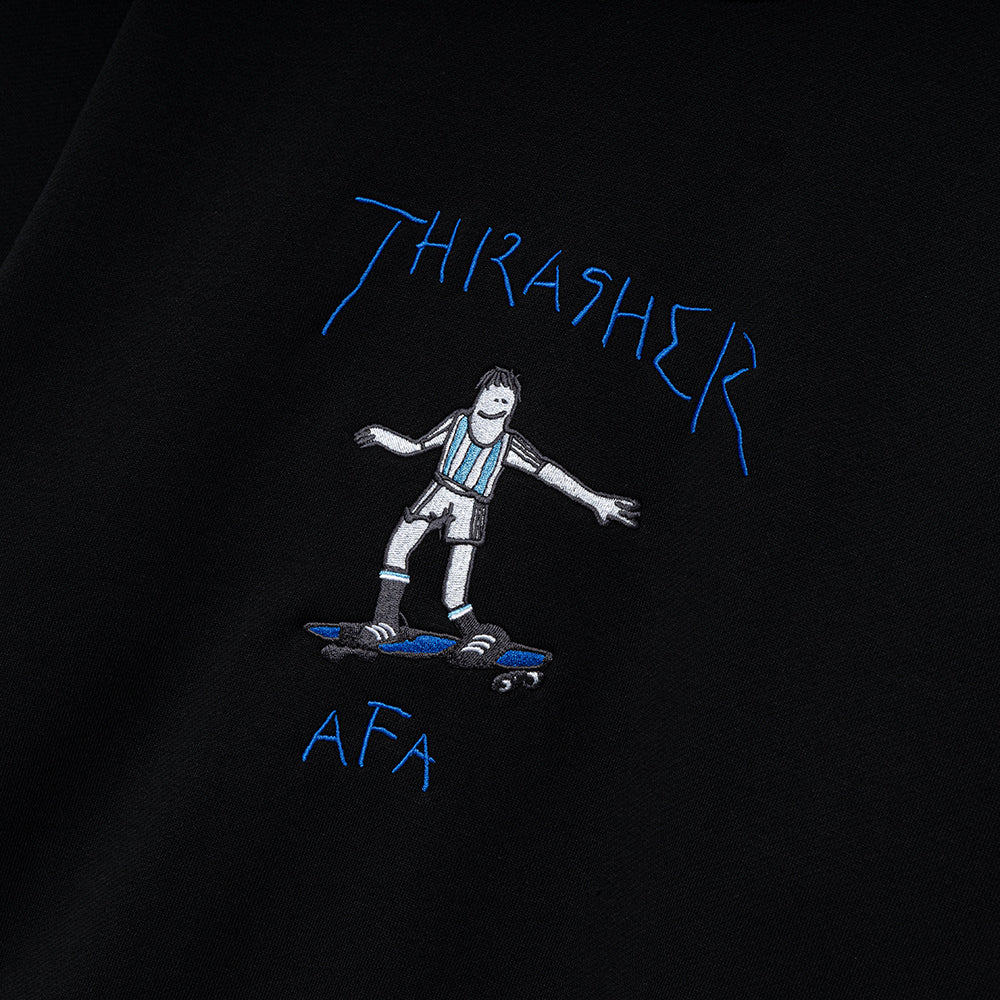 Adidas x Thrasher x Argentina Crewneck Sweatshirt | Black