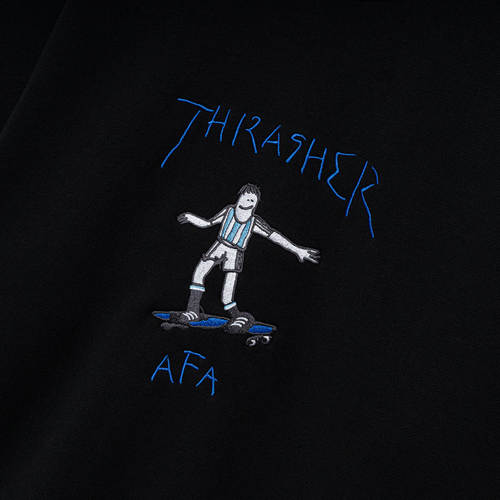 Adidas x Thrasher x Argentina Crewneck Sweatshirt | Black