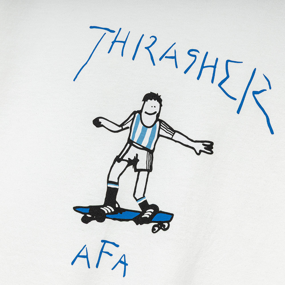 Adidas x Thrasher x Argentina Gonz Ringer Tee | Core White