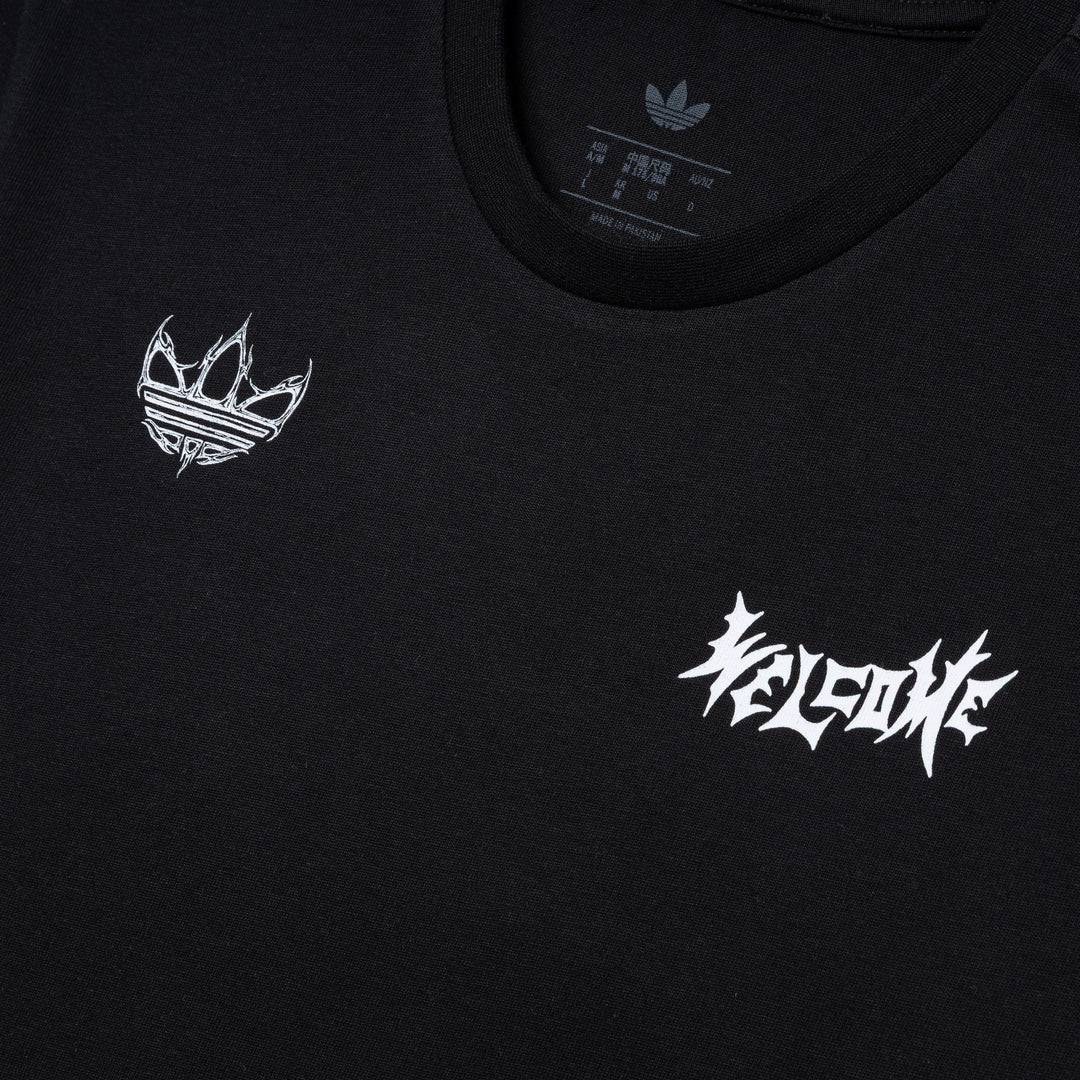 Adidas x Welcome Skateboarding Tee | Black