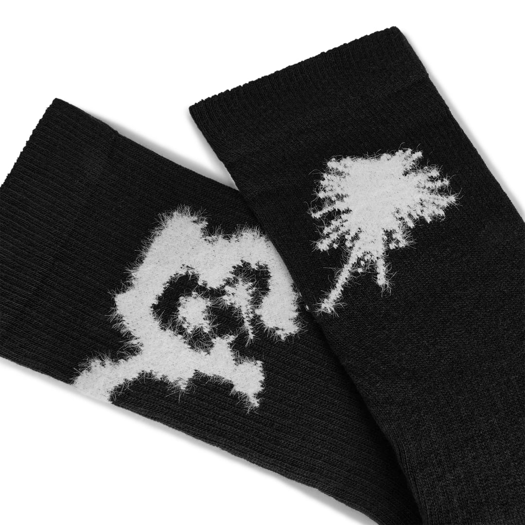 Y-3 Chito Graphic Crew Socks | Black