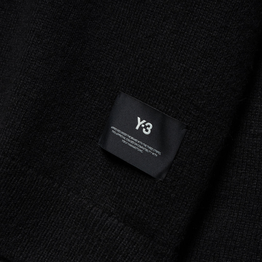 Y-3 Chito Graphic Knitted Cardigan | Black