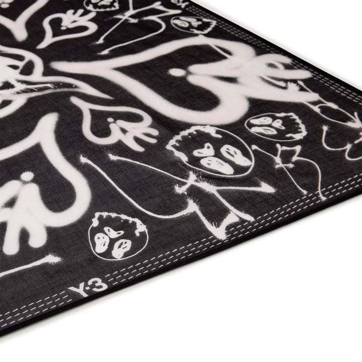 Y-3 Chito Graphic Scarf S | Black