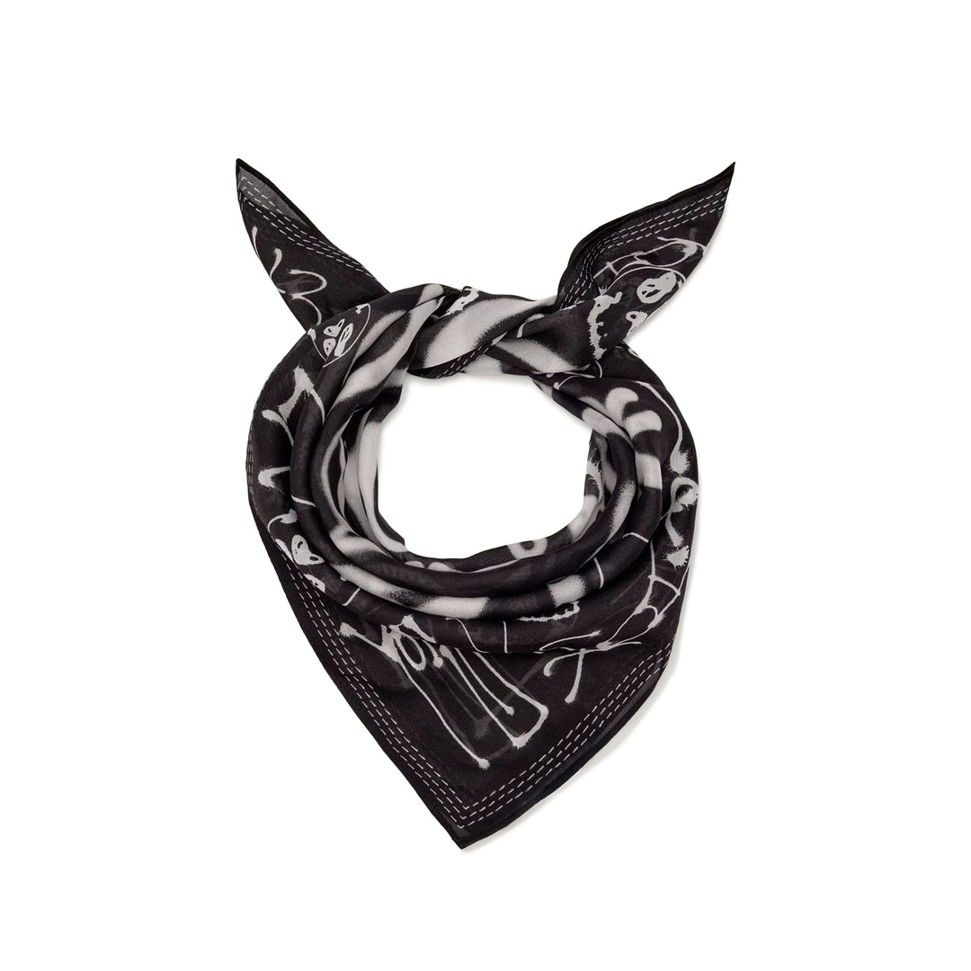 Y-3 Chito Graphic Scarf S | Black
