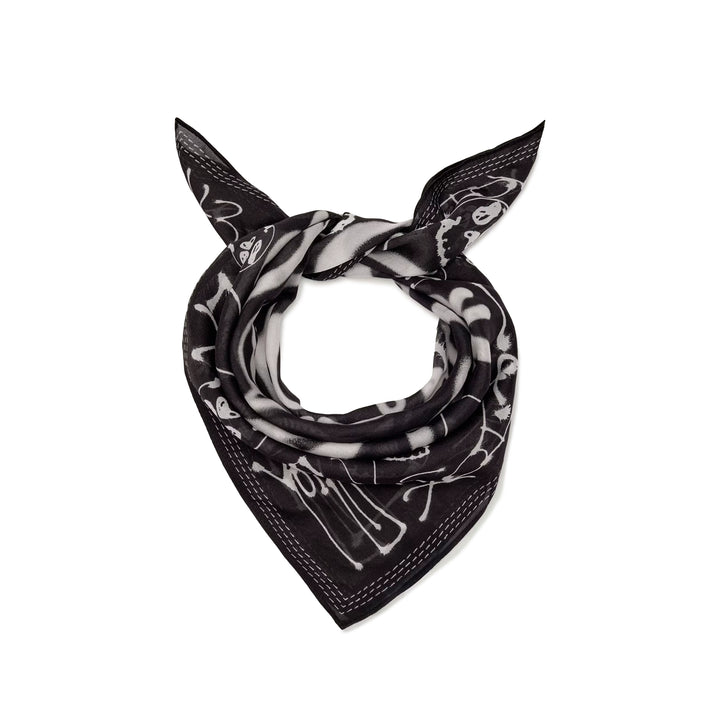 Y-3 Chito Graphic Scarf S | Black