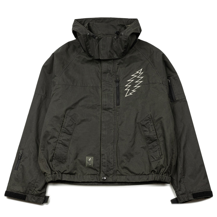 GD Lightning Bear Wind Jacket | Off Black