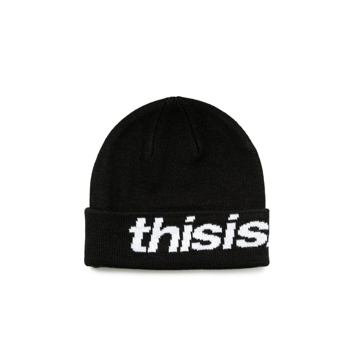 HSP-Logo Big Cuff Beanie | Black