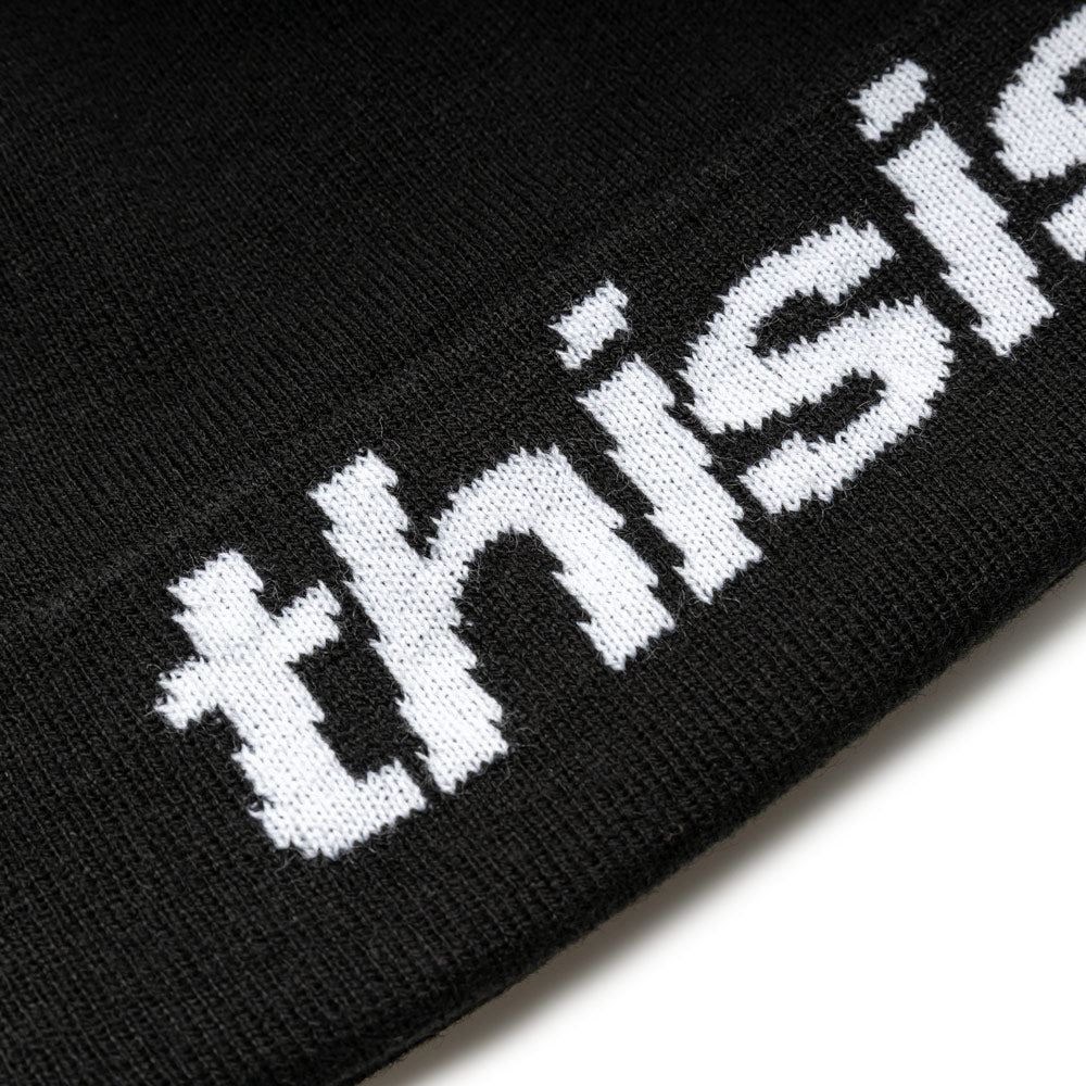 HSP-Logo Big Cuff Beanie | Black