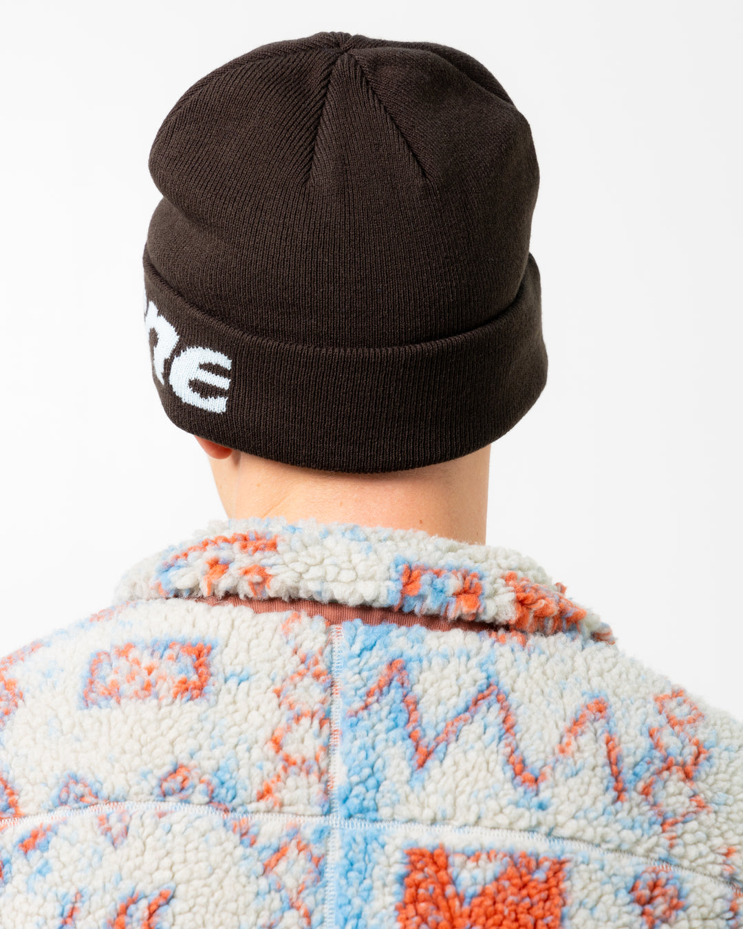 HSP-Logo Big Cuff Beanie | Brown