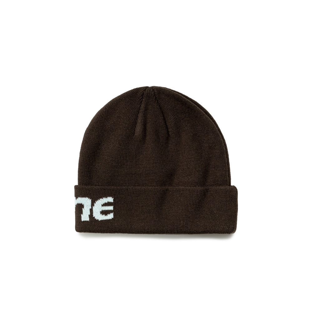 HSP-Logo Big Cuff Beanie | Brown