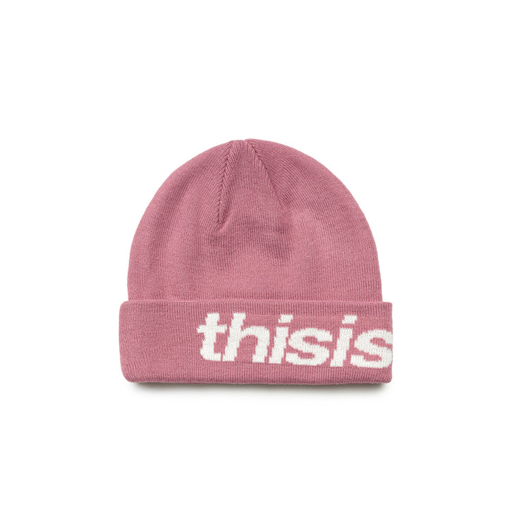 HSP-Logo Big Cuff Beanie | Pink