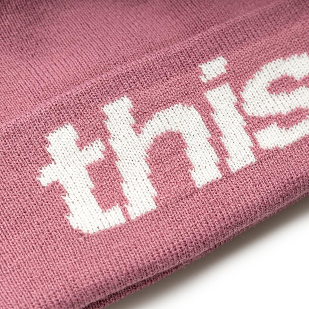 HSP-Logo Big Cuff Beanie | Pink