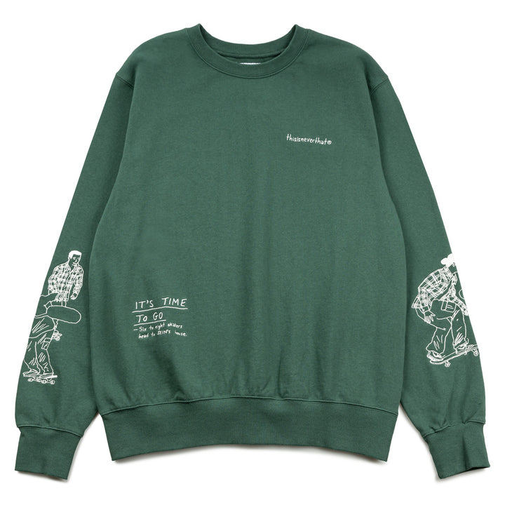 Sketch Embroidery Crewneck | Green