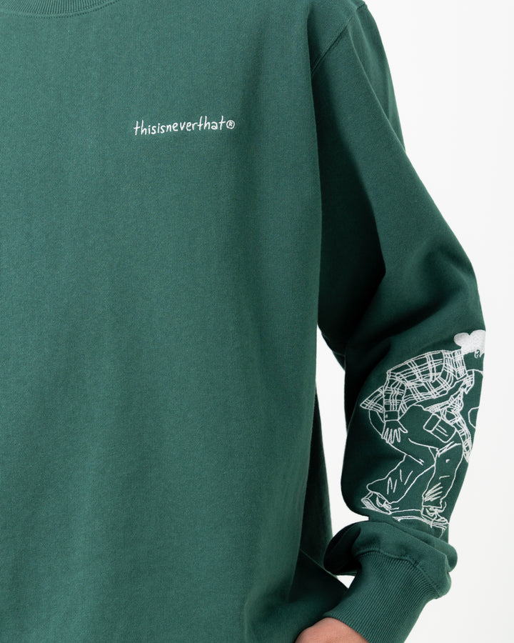 Sketch Embroidery Crewneck | Green