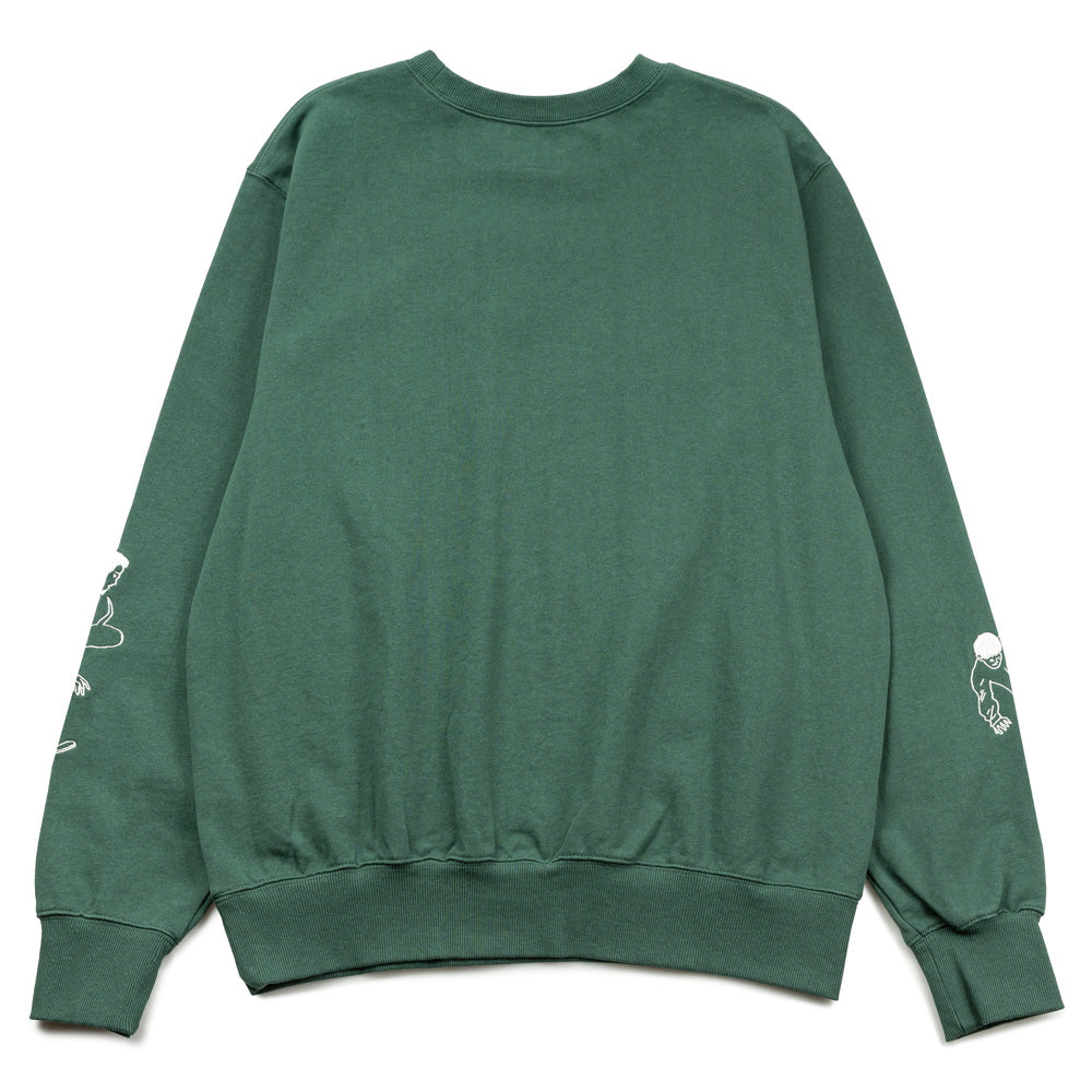 Sketch Embroidery Crewneck | Green