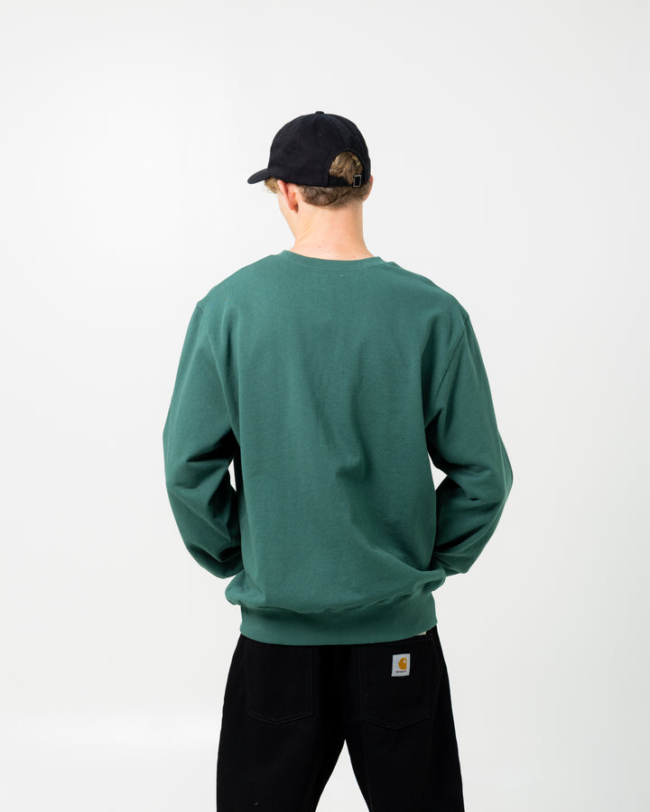 Sketch Embroidery Crewneck | Green