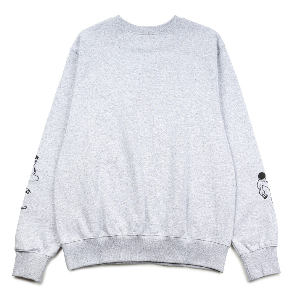 Sketch Embroidery Crewneck | Grey