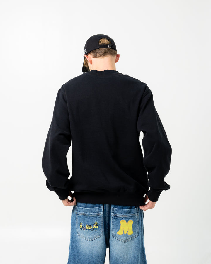 T-Logo Crewneck | Black