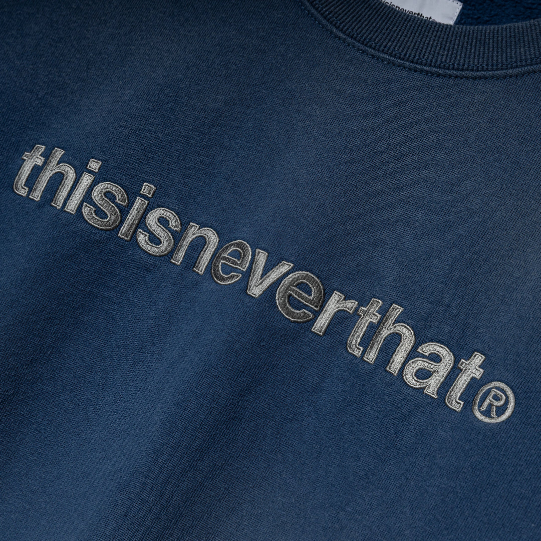 T-Logo Crewneck | Warm Blue