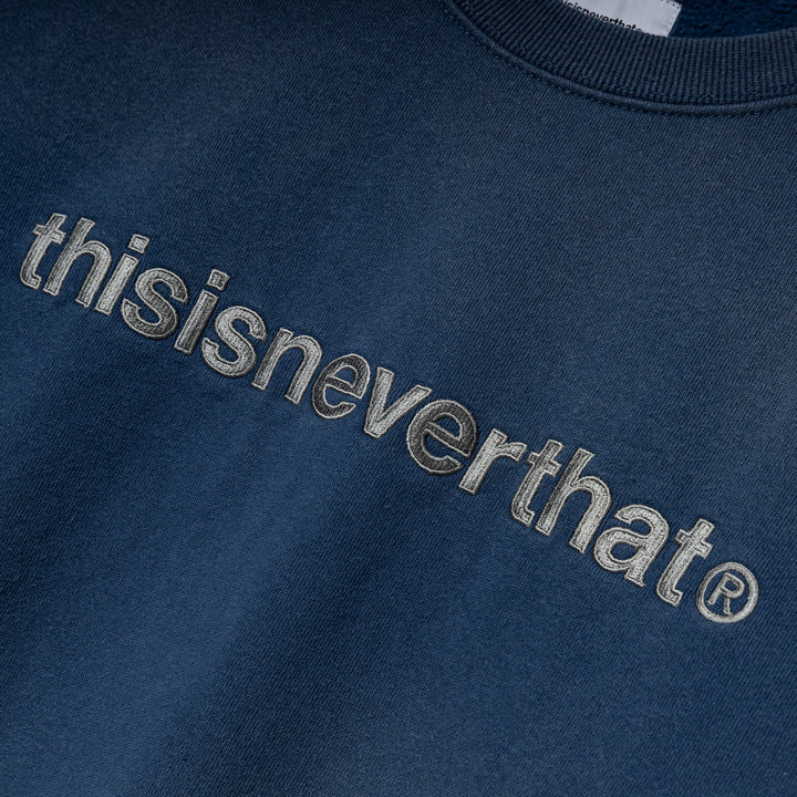 T-Logo Crewneck | Warm Blue
