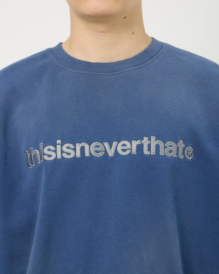 T-Logo Crewneck | Warm Blue