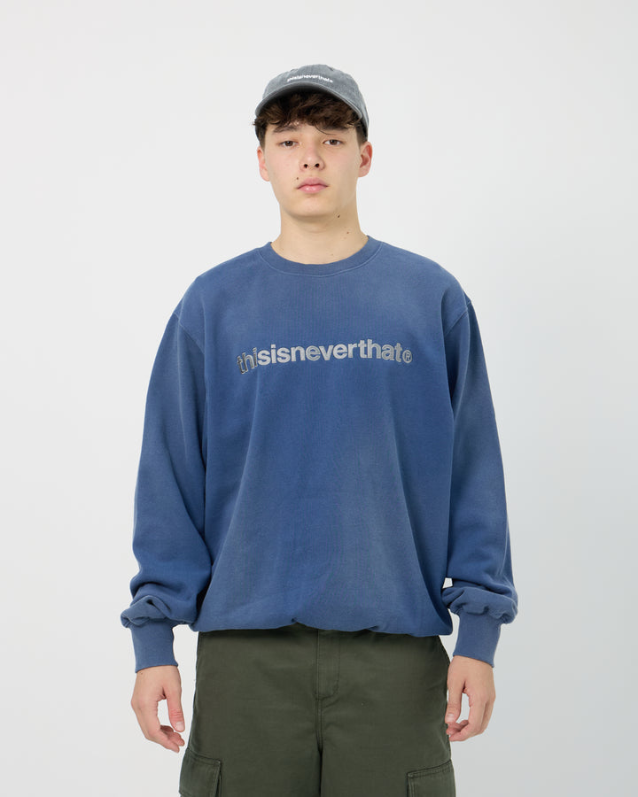 T-Logo Crewneck | Warm Blue