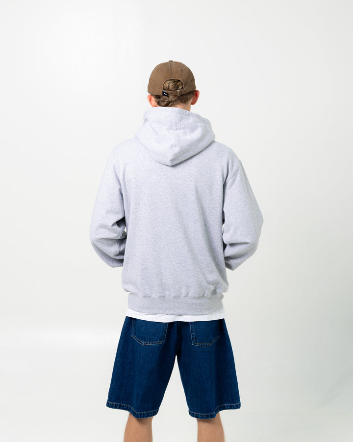 T-Logo Hoodie | Heather Grey