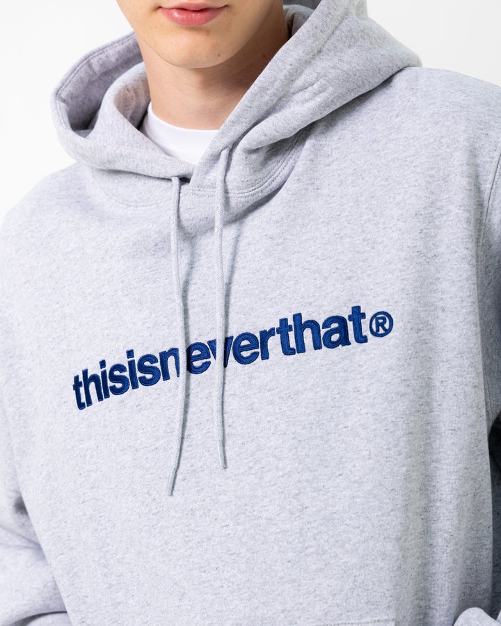 T-Logo Hoodie | Heather Grey