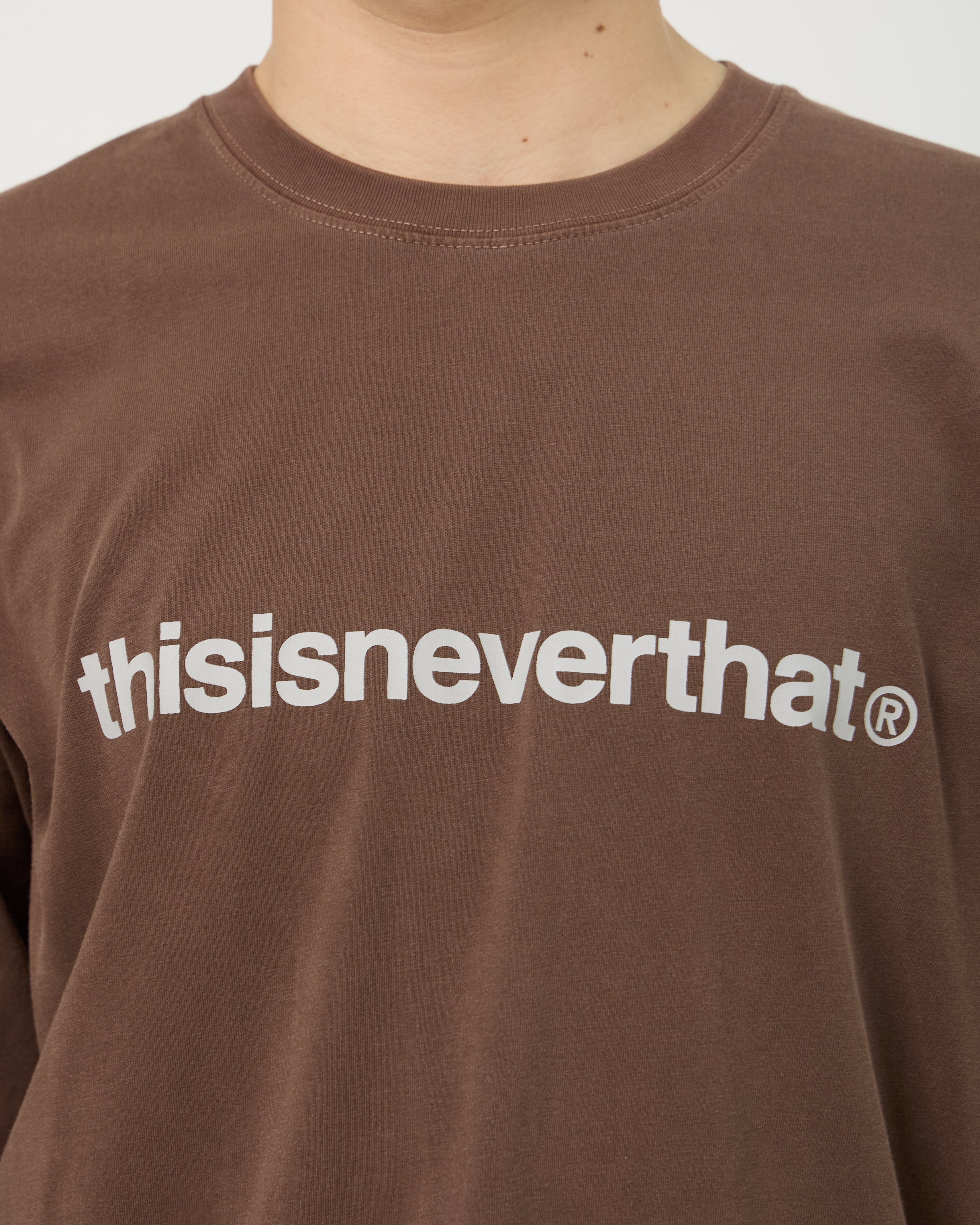 T-Logo L/S Tee | Dark Chocolate