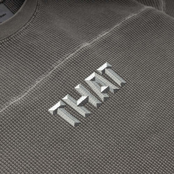 THAT Waffle L/S Tee | Charcoal