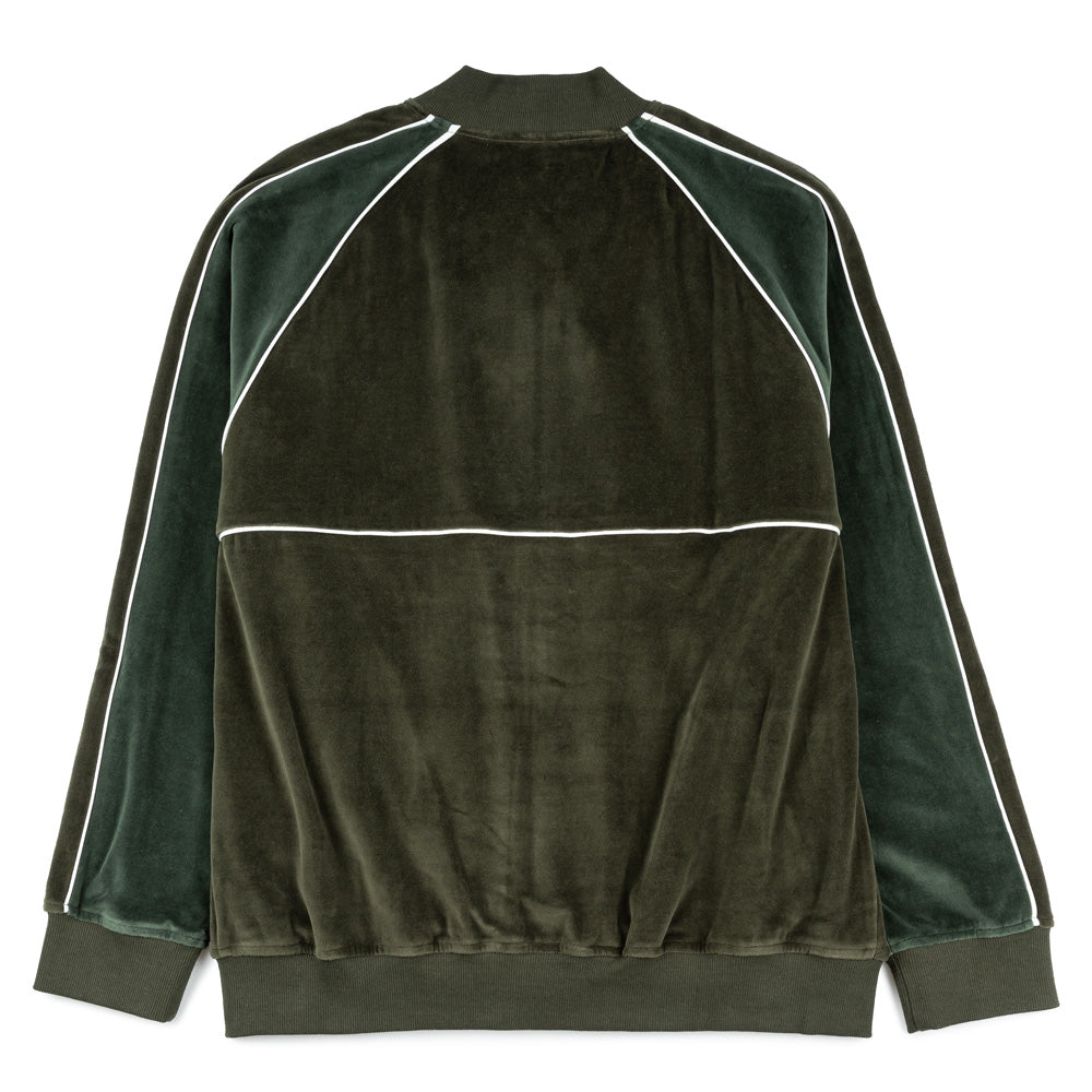 Velour Track Jacket | Green