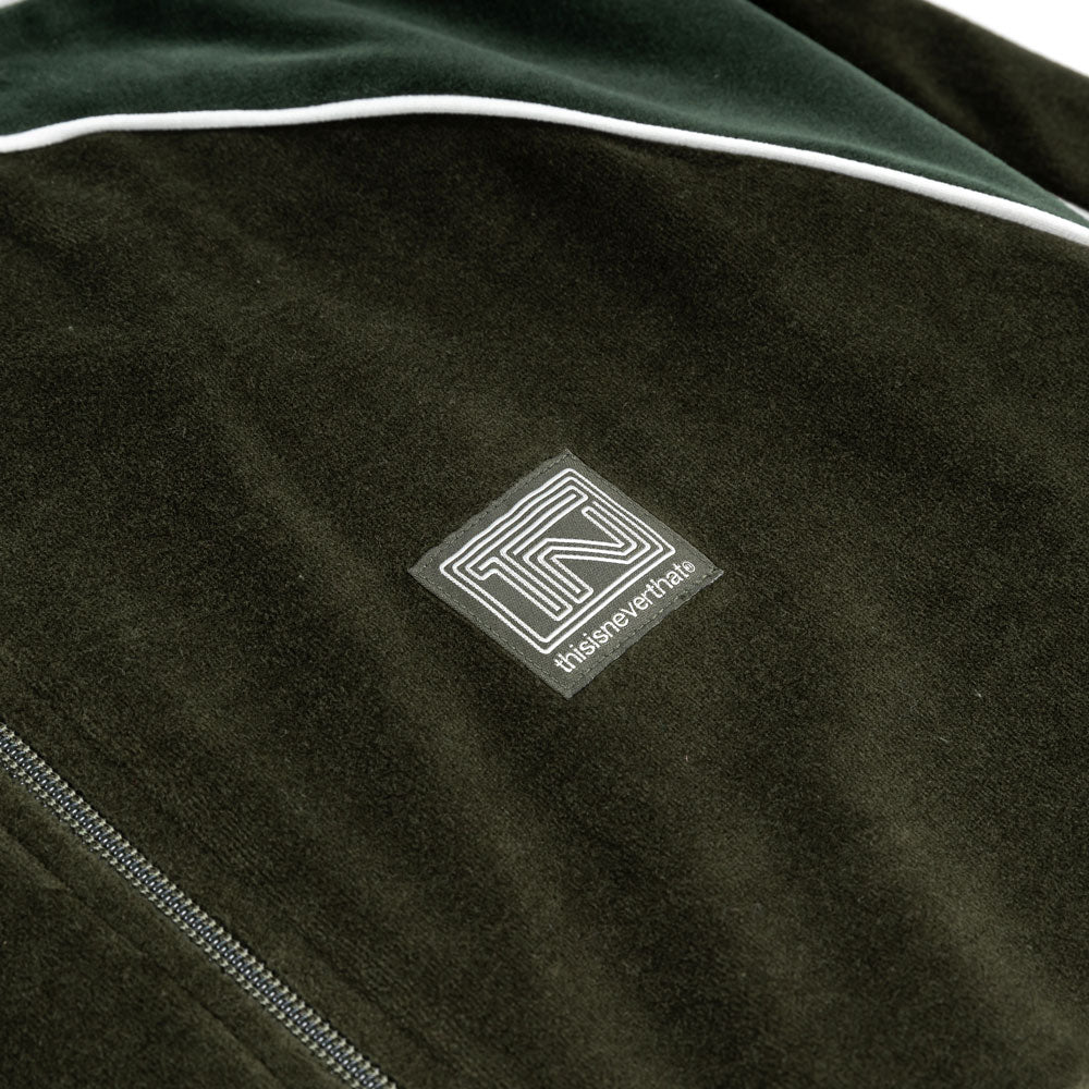Velour Track Jacket | Green