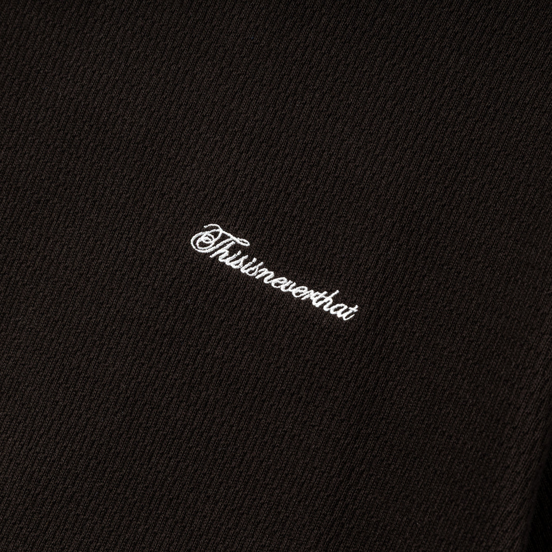 Waffle Tee | Off Black