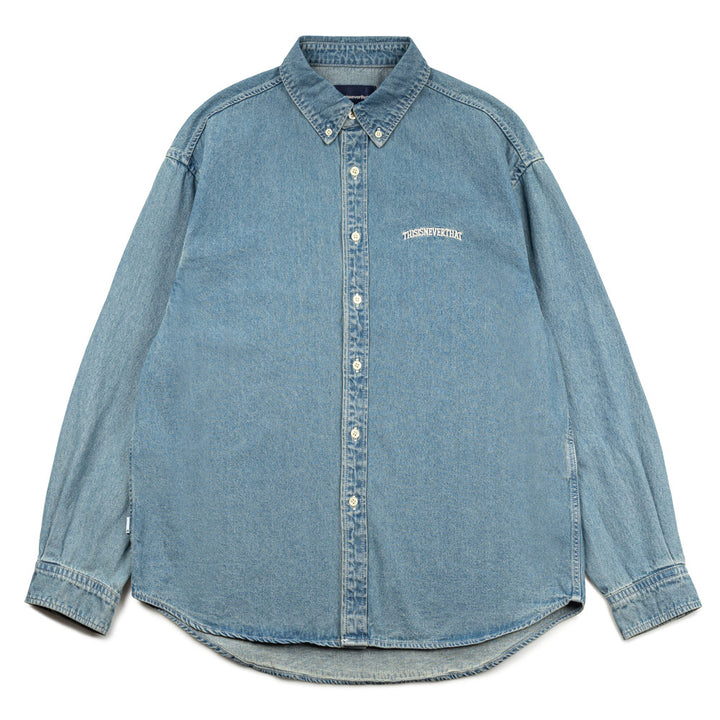 Washed Denim L/S Shirt | Washed Blue